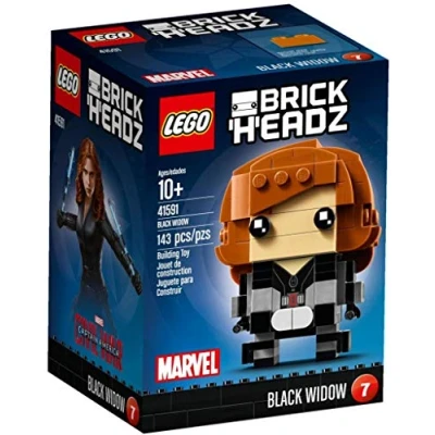 Image of LEGO BrickHeadz Black Widow 41591 Building Kit