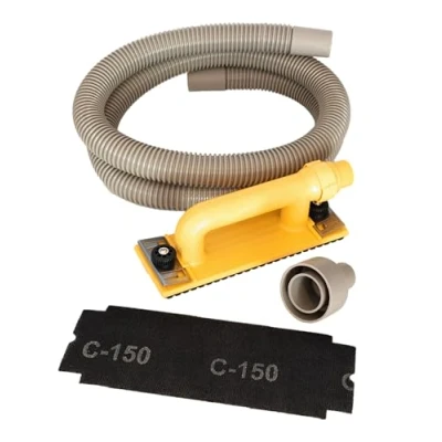 Image of Hyde Tools 09165 Dust Free Drywall Vacuum Hand Sander with 6 Foot Hose