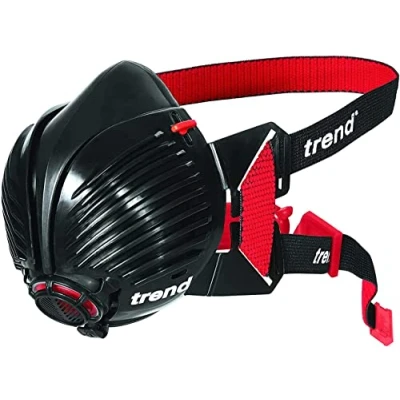 Image of Trend STEALTH/SM Air Stealth P3 Reusable Respirator Half Mask, APF20 X WEL. Particulate Dust Mask with Replaceable Twin Filters. Size Regular. Box of 16 Masks