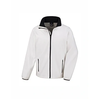 Image of Result Mens Printable Softshell Jacket with Recycled Inner Fleece S Red/Black