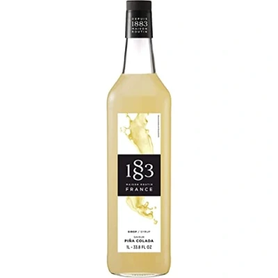 Image of 1883 Maison Routin Premium Pina Colada Flavoured Syrup for Cocktails, Mocktails, Smoothies, Iced Tea, Desserts Glass 1L
