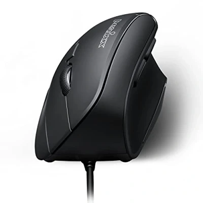 Image of Perixx PERIMICE 515II Wired Ergonomic Vertical Mouse 1000/1600 DPI Right Handed Natural Design