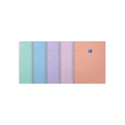 Image of Oxford Smart Pastel Notebook Assorted A4+ (Pack of 5) 400186949
