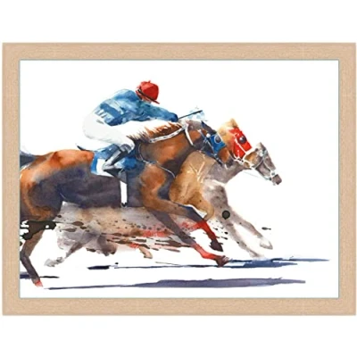 Image of The Photo Finish Horse Racing Design Cushioned Lap Tray