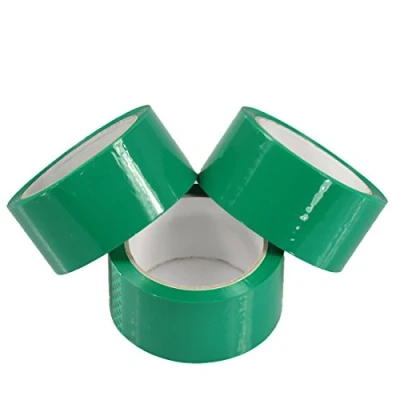 Image of Triplast 48 mm x 66 m Low Noise Packing Parcel Tape Green (Pack of 6)