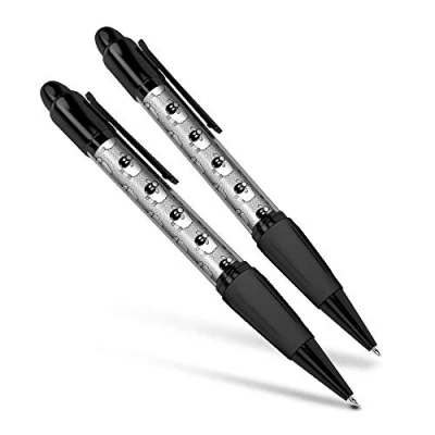 Image of Destination Vinyl ltd Beautiful and comfortable Set of 2 Matching Pens BW Cartoon Sheep Lamb Farm Animal #35166