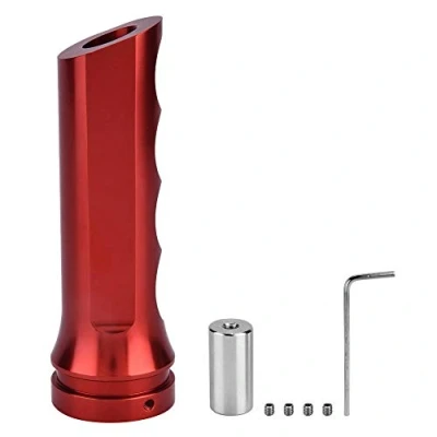 Image of Handle Protector Hand Brake Sleeve Ds3 Handbrake Cover Car Grip Universal Auto Aluminum Red