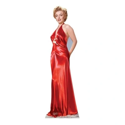 Image of Star Cutouts Cut Out of Marilyn Monroe Gown (Red)