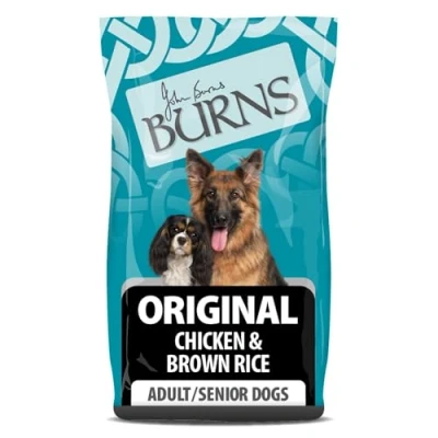 Image of Burns Pet Nutrition Complete Dry Hypoallergenic Dog Food For Adult &amp; Senior Dogs Original Chicken Brown Rice (2kg)