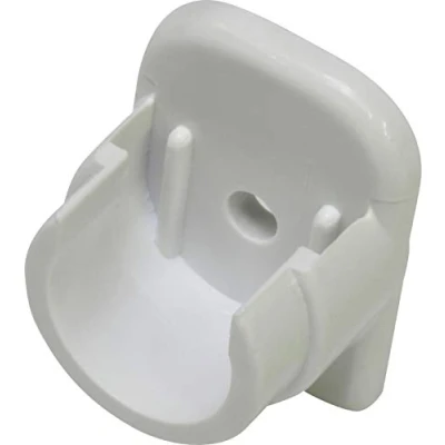 Image of Gardinia Wall Bracket for Curtain Rods Ø 11 + 12 mm White ABS Approved 2