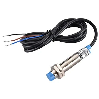 Image of Heschen M12 Inductive Proximity Sensor Switch, Non shield Type, LJ12A3 4 Z/BY Detector, 4mm, 10 30 VDC, 200mA, PNP NO, 3 Wire, Magnetic Metal, IP67, Blue