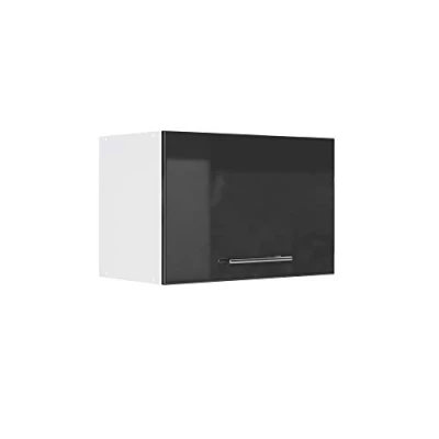 Image of Vicco Wall cabinet Fame Line, Anthracite high gloss/White, 60 cm Flat