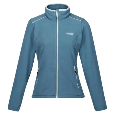 Image of Regatta Womens Floreo Iv Full Zip Fleece Jacket, Bleached Aqua, 24 EU