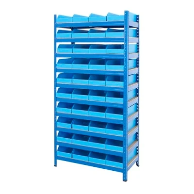 Image of BiGDUG Warehouse Stockroom Shelving with Correx Plastic Parts Bins (1780h x 900w 450)