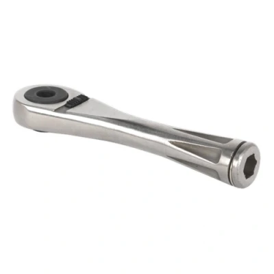 Image of Sealey Premier Bit Driver Ratchet Micro 1/4&quot;Hex Stainless Steel