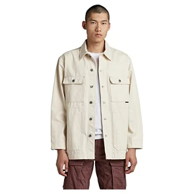 Image of G STAR RAW Men&#039;s Chore Unisex Workwear Jacket Evergreen, Beige (ecru D23019 D300 159), M