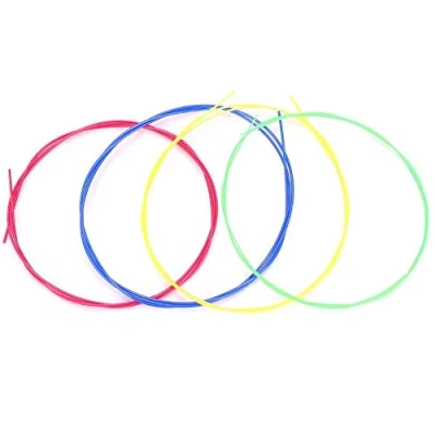 Image of Dilwe Ukulele Strings Set, 4 Pcs/Set Colorful Nylon Replacement Part Accessory for
