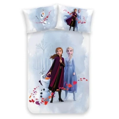 Image of MTOnlinehandel Anna &amp; Elsa Bed Linen 100 x 135 cm 40 60 Cotton Flannel Flannelette Frozen Baby Bedding for Girls 1 Pillowcase + Duvet Cover