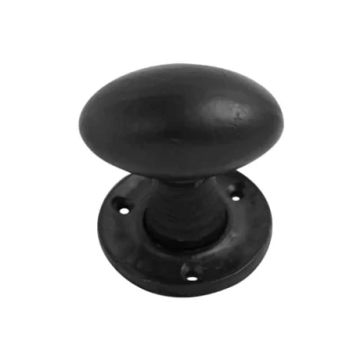 Image of VIBE Mortice Knob Unsprung 63mm on Black Antique Door Handle for Internal Doors