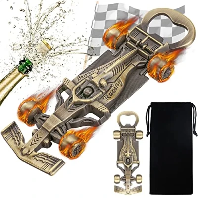 Image of LKKCHER Racing Car Bottle Opener, Gifts for Men, Unique Fathers Birthday Christmas Father Him Men Dad Husband Grandad Boyfriend Fans