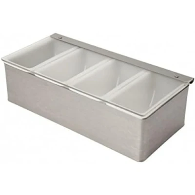Image of Beaumont 4 Part Stainless Steel Condiment Holder