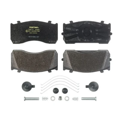 Image of 0084206520, A0084206520 Brake pad set TEXTAR 2918301 not prepared for wear indicator with accessories MAN: TGL