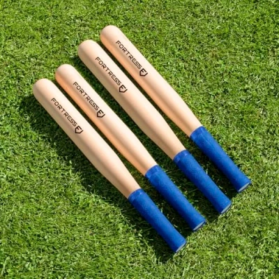 Image of FORTRESS Rounders Bats [Regulation] Perfect For Schools Individual or 4 Pack Premium All Ages &amp; Abilities (Pack of 4)