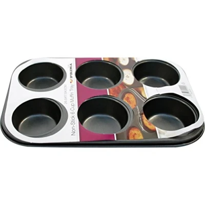 Image of Prima 15109C Non Stick Muffin Baking Tray 1 Piece, Black