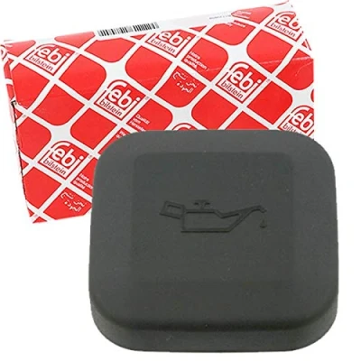 Image of GFE6025, LQC100300 Cap, oil filler FEBI BILSTEIN 12795 with seal BMW: 3 Convertible, 5 Touring, LAND ROVER: Range Rover