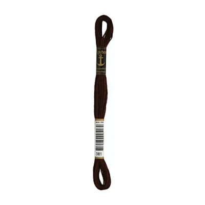 Image of Anchor Six Strand Embroidery Floss 8.75 Yards Fudge Medium 12 per Box