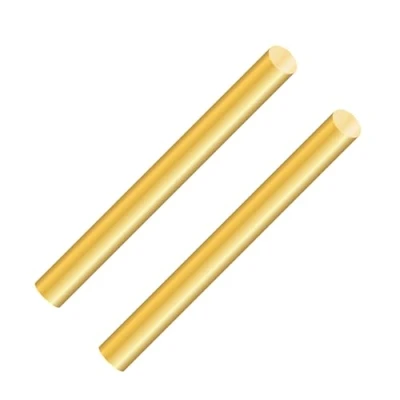Image of LAVMHAB Round Brass Rod 8mm x 150mm, Solid Shaft Rods Bars for DIY Craft (2pcs)