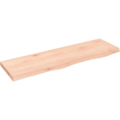 Image of vidaXL Bathroom Countertop 100x30x(2 4) cm Untreated Solid Wood