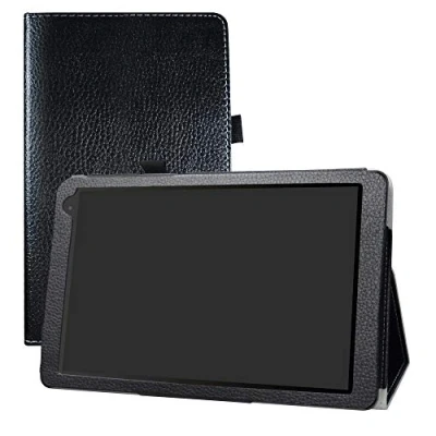 Image of Alcatel 1T 10inch Case,LFDZ Slim Folio Folding Stand PU Leather Cover for 10&quot; 8082 Tablet (Not fit 7&quot; 7 inch 8068/ 10T / Smart),Black