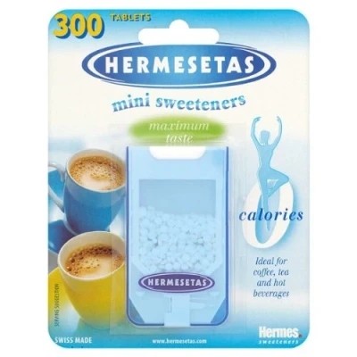 Image of Hermesetas Mini Sweeteners 300 Tablets 4.5g (Pack of 12 x 300s)