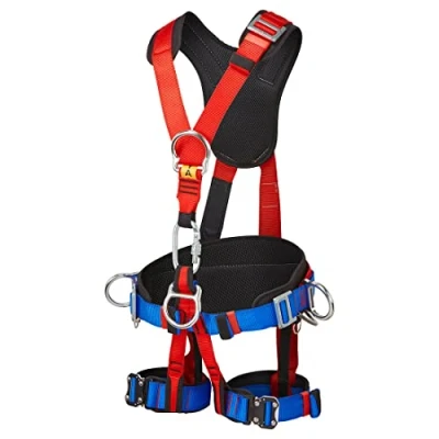 Image of Portwest 4 Point Comfort Plus Harness, Size: One Size, Colour: Red, FP19RER