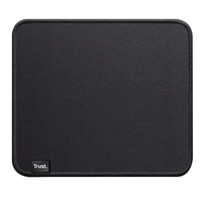 Image of Trust Boye Mouse Pad, Sustainable Design, Rubber Anti slip Bottom, 250 x 210 3mm, Mat with Stitched Edge, Machine Washable, Office Pad for Work, Home Black