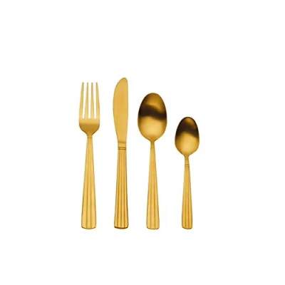 Image of Mikasa Champagne 16 Piece Stainless Steel Cutlery Set
