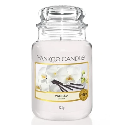 Image of Yankee Candle Scented Vanilla Large Jar Long Burning Candles: up to 150 Hours Perfect Gifts for Women