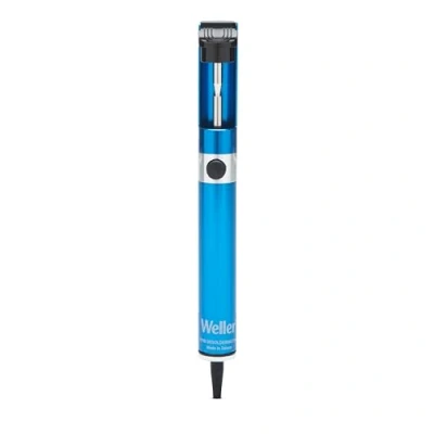 Image of Weller 7874B Manual ESD Safe Desoldering Pump with Aluminum Body, Blue