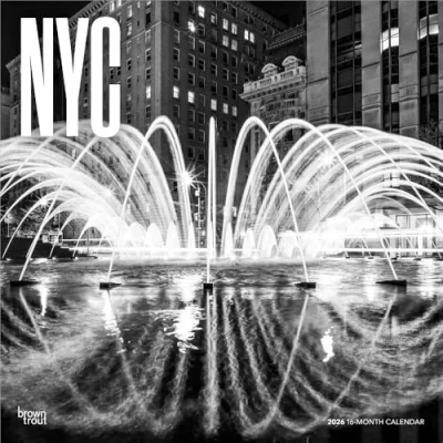 Image of NYC In Black &amp; White Calendar 2026