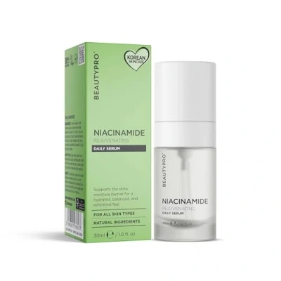 Image of BEAUTYPRO CICA + NIACINAMIDE Serum Daily Face 30ml 100% Plant Based Skincare Anti Aging, Targets Blemishes, &amp; Reduces Redness Niacinamide, Cica, Chia Seed