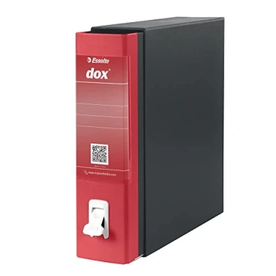 Image of Esselte Dox 1 A4 Lever Arch File Red (Pack of 6)