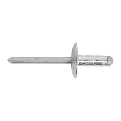 Image of Sealey Aluminium Multi Grip Rivet Large Flange 4.8 x 13mm Pack of 200