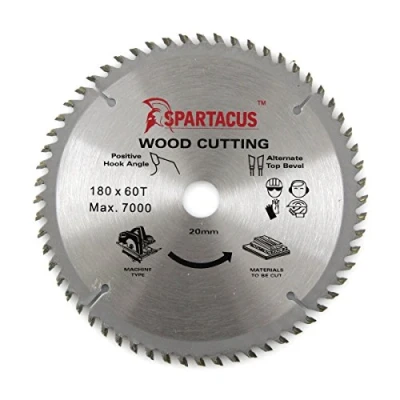 Image of Spartacus Wood Cutting Circular Saw Blade 180mm x 20mm Bore 60 Teeth
