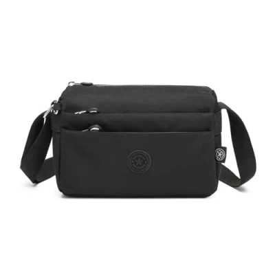 Image of bagwise Crossbody Bags For Women Water Repellent Handbags Shoulder Travel Womens Bag Handbag Casual (Black)
