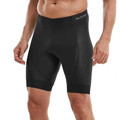 Image of Altura Men&#039;s Indoor Training Elasticated Breathable Waist Shorts w Turbo Pad Black