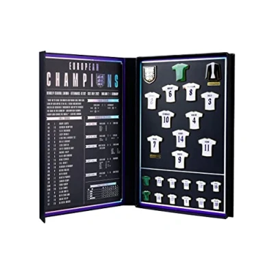Image of FOCO Officially Licensed England Lionesses Euro 2022 Football Champions It&#039;s Home Badge Pin Memorabilia Set