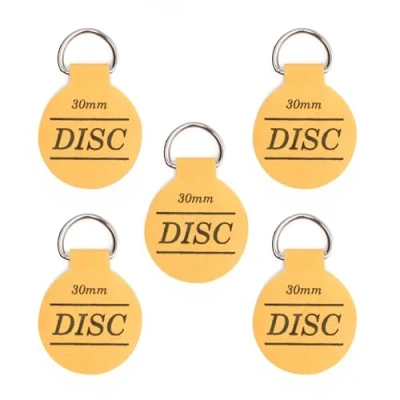 Image of Winsome Disc Plate Hangers for Walls Strong Invisible Holder Self Adhesive Stick On Hooks Picture Hanging Wall Disk, 30mm / 1.1&#039;&#039; , Yellow