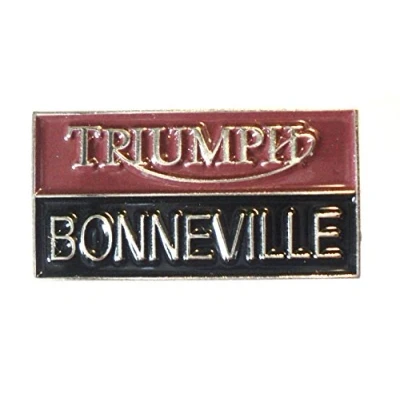 Image of Mercmad Triumph Bonneville Classic 1960&#039;s Biker Metal Motorbike Enamel Badge