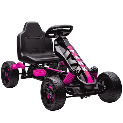 Image of Pedal Go Kart with Automatic Clutch, for Ages 3 6 Years, Pink Aiyaplay